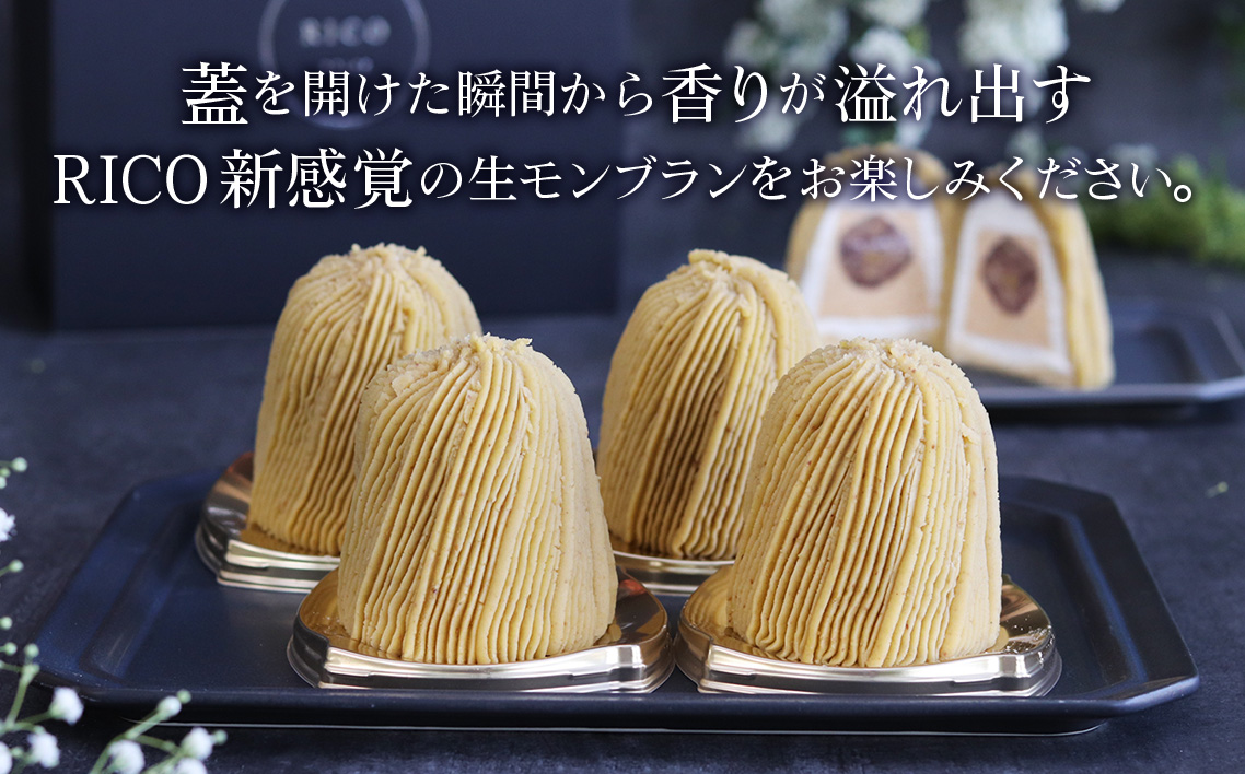 生モンブラン和栗　４個入　1箱　約520g