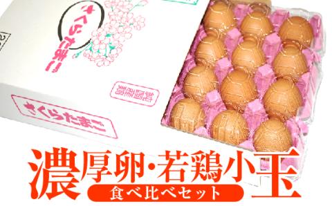 【山田養鶏】濃厚卵・若鶏小玉　食べ比べセット