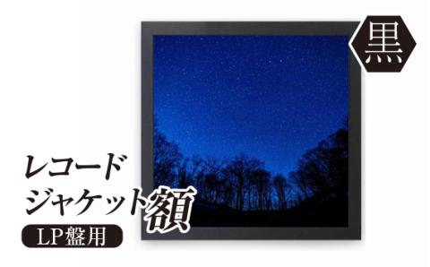 レコードジャケット額 黒 LP盤用 UVカットペット板仕様