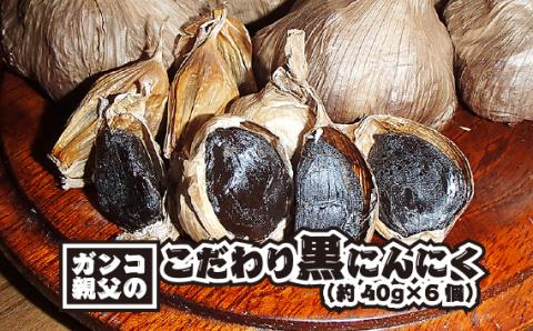 ガンコ親父のこだわり黒にんにく（約40g×6個）