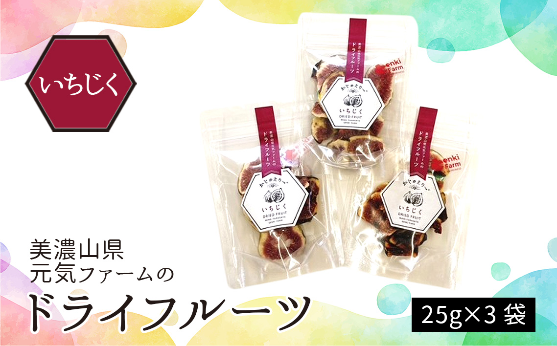 美濃山県元気ファームのドライフルーツかじゅえりー　いちじく