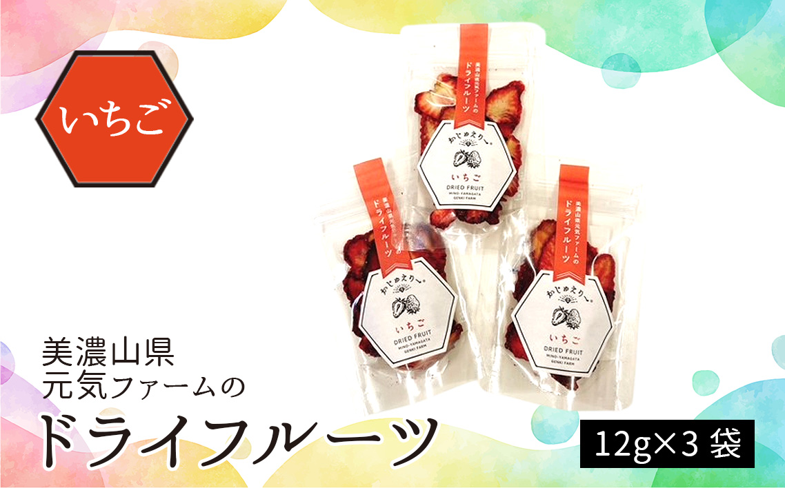 美濃山県元気ファームのドライフルーツかじゅえりー　いちご