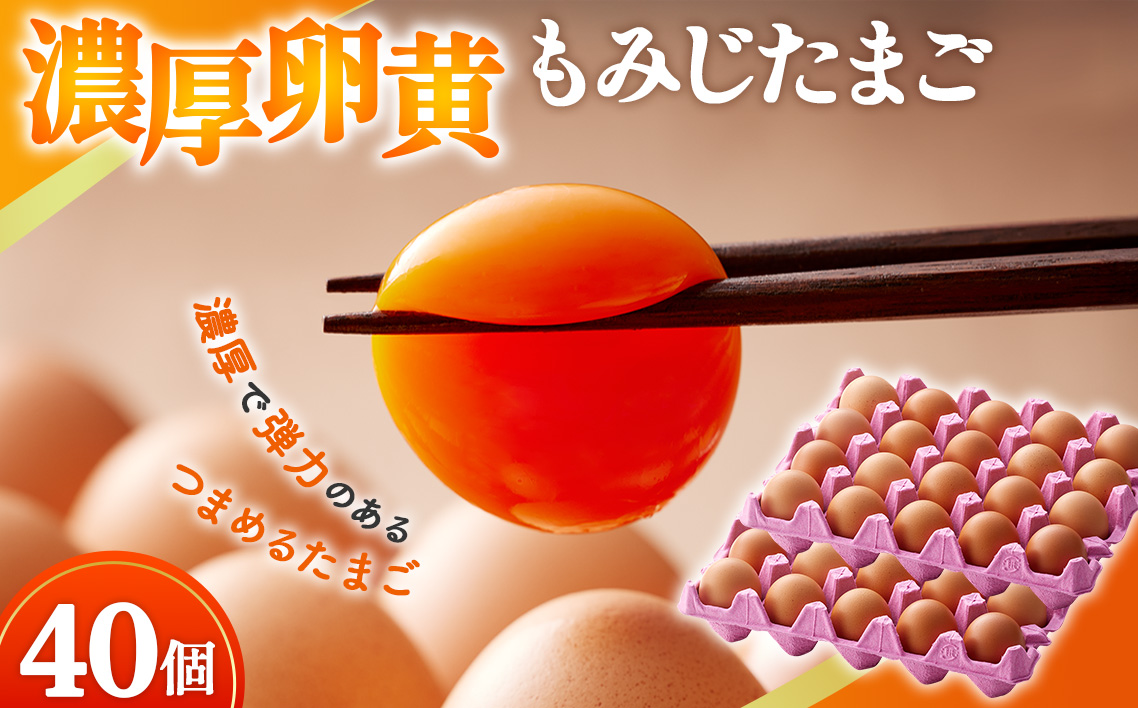 【山田養鶏】濃厚卵黄もみじたまご【40個入り】