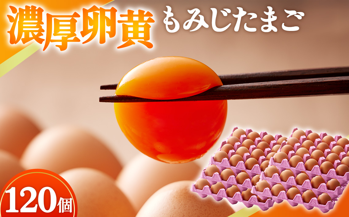 【山田養鶏】濃厚卵黄もみじたまご【120個入り】