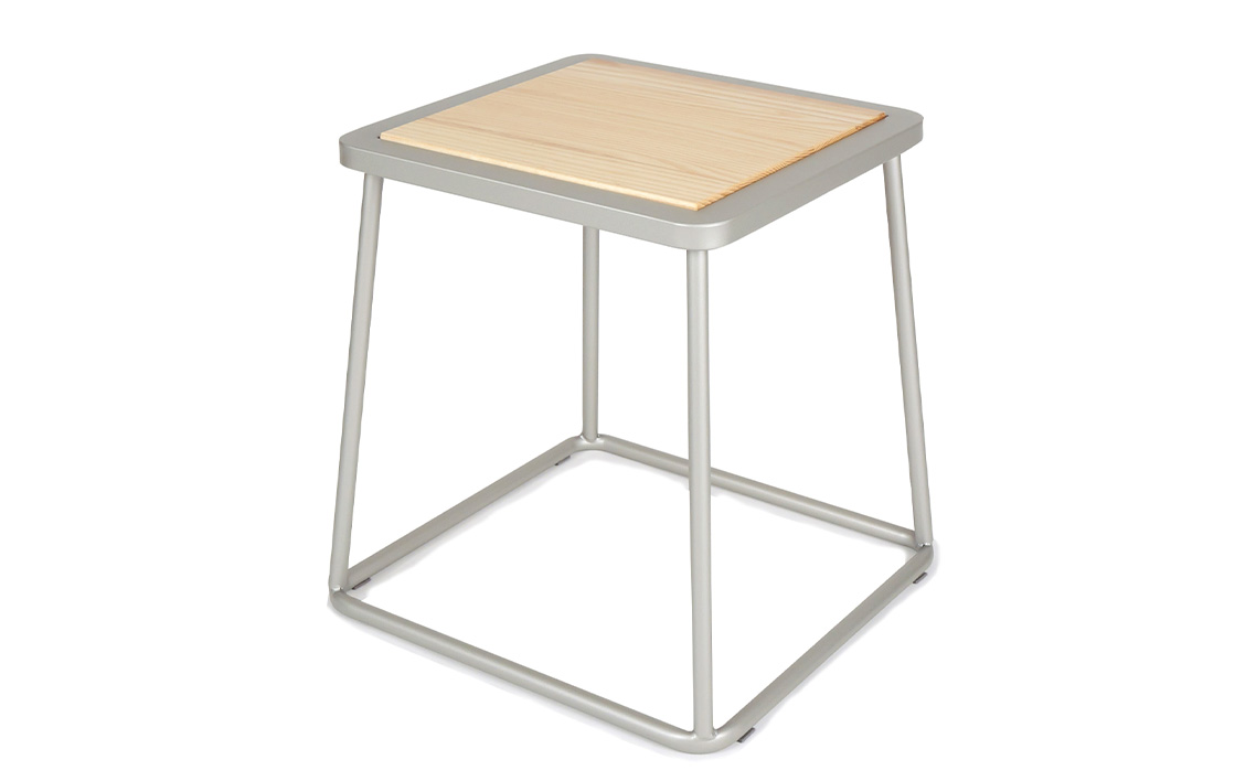 squaRスクエアール　スツール～塔～プラチナメタリック