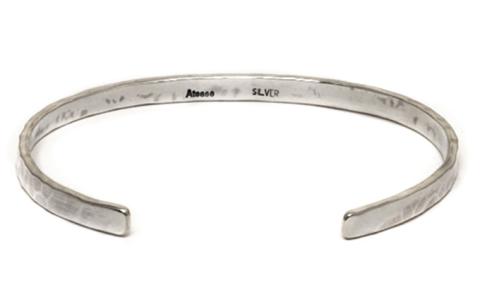 SDGsスレンダーワンオフシルバータタキブレスレットバングルレディース ※離島への配送不可