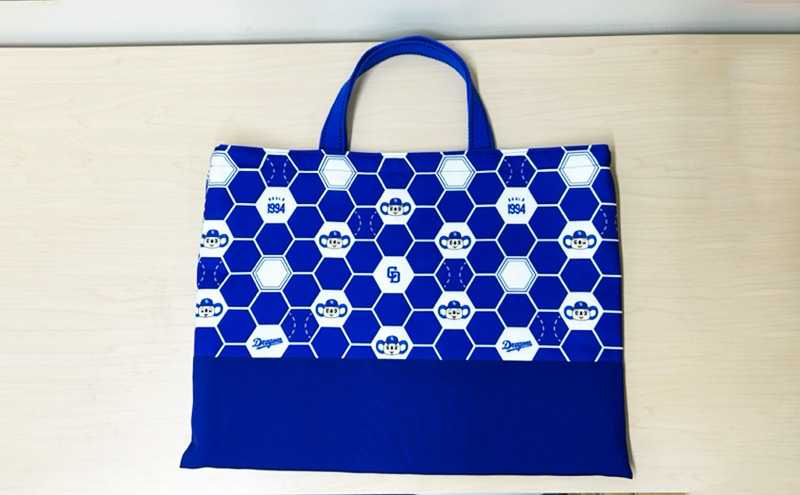 中日ドラゴンズコラボ レッスンバッグ・巾着袋セット(青)｜ドラゴンズ 瑞穂市 ※離島への配送不可