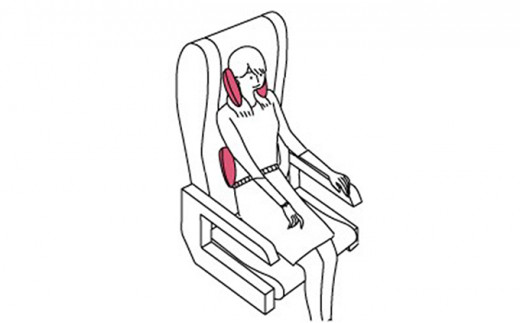 【快適グッズ】リボン型ネックピロー ※離島への配送不可