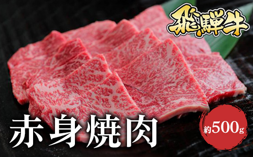 飛騨牛 赤身焼肉　約500g※北海道・沖縄・離島への配送不可