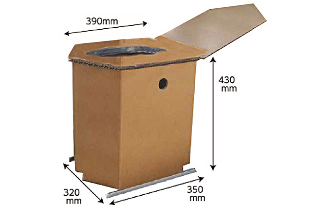 緊急対応災害トイレ（ダントイレ）基本セット 凝固剤約100回分付き ※北海道・沖縄・離島への配送不可