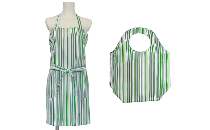 抗菌抗ウイルス エプロンセット（グリーン） ※離島への配送不可