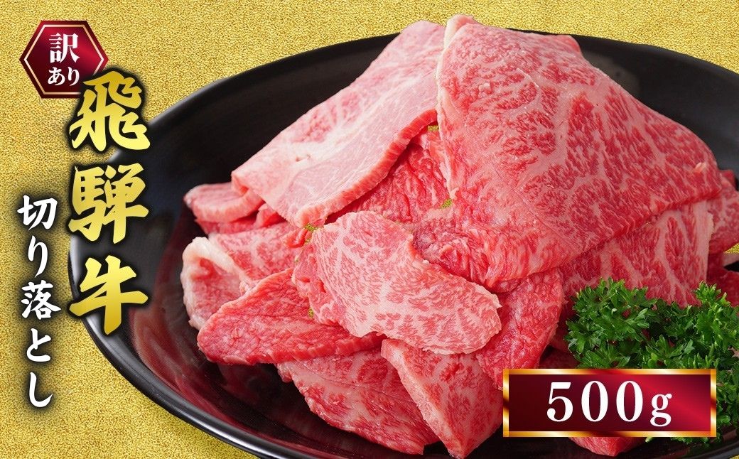 訳あり 飛騨牛 焼き肉用 切り落とし 500g 牛 牛肉 焼肉 BBQ バーベキュー 切り落とし ※離島への配送不可