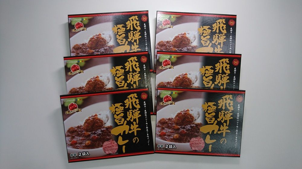 飛騨牛の極旨カレー　２食入り×６箱