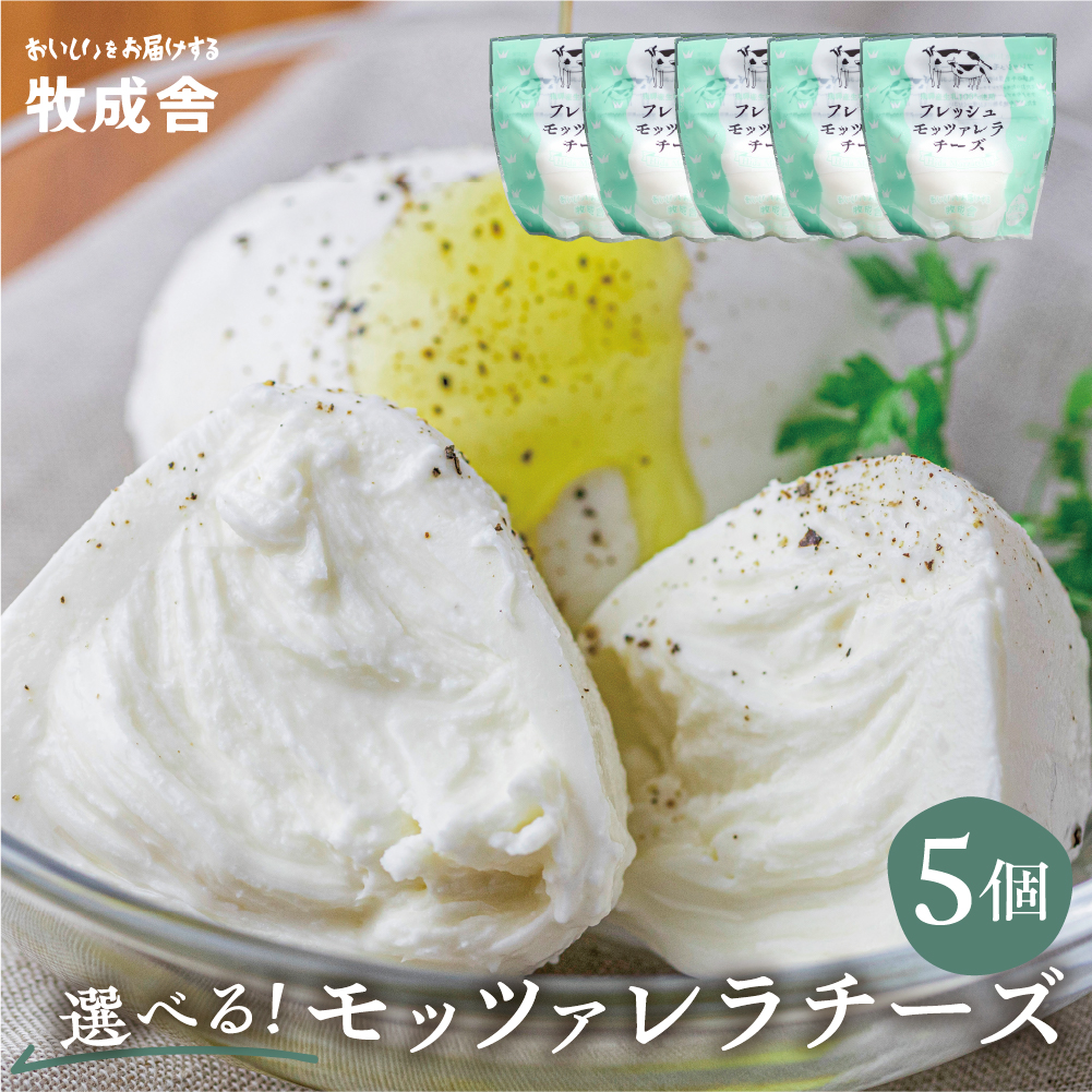 飛騨のこだわりフレッシュモッツァレラチーズ5個