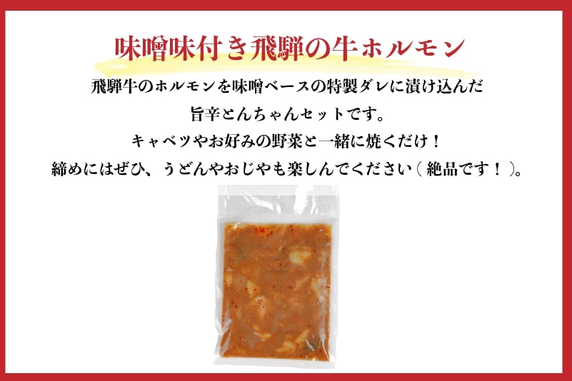 飛騨神岡名物 味付き牛ホルモン 2パック セット 神岡 飛騨 ホルモン 牛モツ もつ  ひだ小僧 [Q178wx]