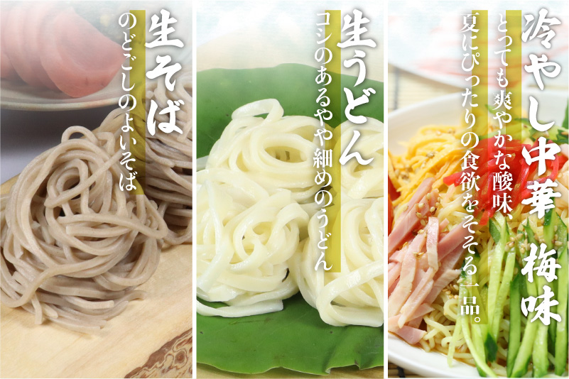 【夏季限定 4～9月発送】夏麺セット 12食 冷やし中華 生うどん 生そば 老田屋 夏 爽やか 常温保存 老田屋[Q745]