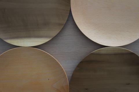 2枚セット 朝食プレート 飛騨の木から生まれた森を守るお皿（プレーン） ウッドプレート 皿 木製 手作り プレゼント 雑貨 kino workshop ハンドメイド 木工作家