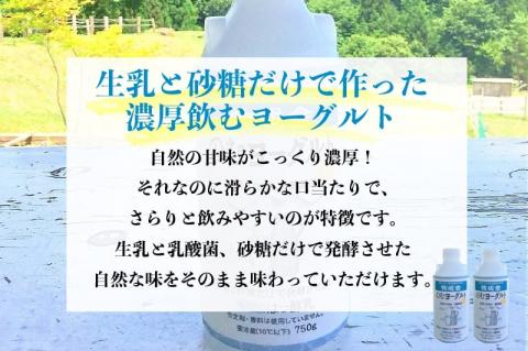 《牧成舎》飲むヨーグルト＆牛乳 毎月1回×6ヶ月お届け定期便 低温殺菌牛乳 3本 無添加 飲むヨーグルト 2本 飛騨産生乳100%使用 [Q128x]