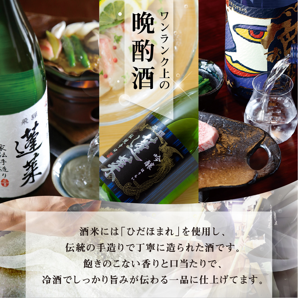 蓬莱社長のイチオシセット 渡辺酒造店 純米吟醸 飛騨のお酒 日本酒 720ml×3本セット[Q1595pi]