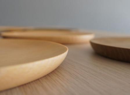 2枚セット 朝食プレート 飛騨の木から生まれた森を守るお皿（プレーン） ウッドプレート 皿 木製 手作り プレゼント 雑貨 kino workshop ハンドメイド 木工作家