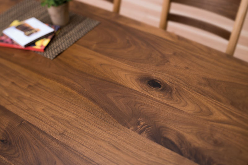 Sign(サイン) ダイニングテーブル(150cm/2本脚)　ウォルナット×オーク材　飛騨の家具　イバタインテリア おしゃれ 木製　無垢 DT-K50190-2