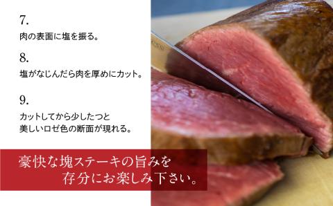飛騨牛 5等級 ランプブロック 300g×2 600g 和牛 国産 黒毛和牛 塊肉 ステーキ 赤身 希少部位 バーベキュー BBQ アウトドア ローストビーフ 古里精肉店謹製[Q1952]