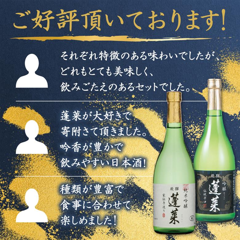 金賞受賞飲み比べセット３００ｍｌ×５本 飛騨 蓬莱 日本酒 酒 渡辺酒造