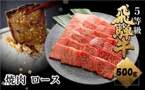 飛騨牛ロース焼肉 500g  焼き肉 BBQ 国産牛 国産 牛肉 肉 厳選 熟成 贈答用[Q874]