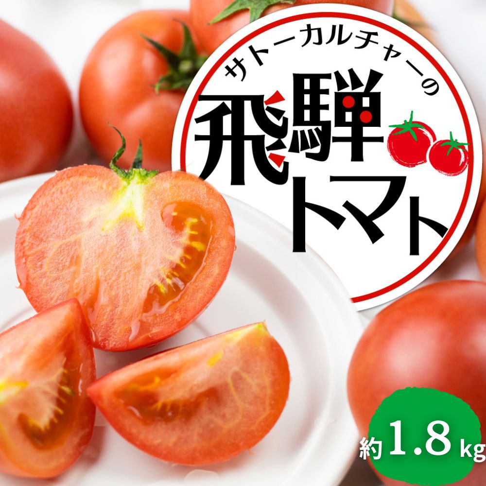 《先行予約》飛騨トマト　約1.8㎏ 産地直送 野菜 とまと トマト 麗月 夏野菜[Q716]