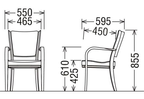 カリモク家具『肘付ダイニングチェア』CT7350 [1259]