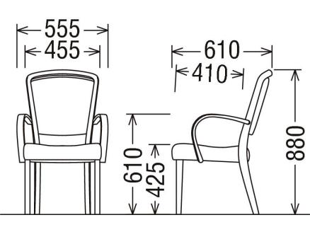 カリモク家具『肘付ダイニングチェア』CT8310 [1265]