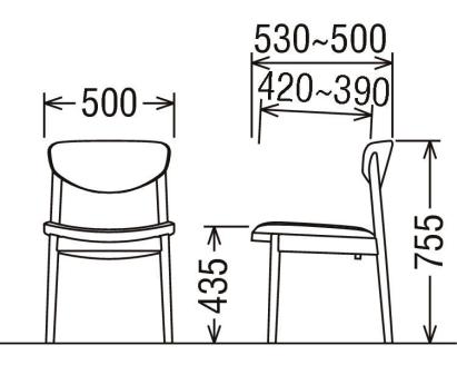カリモク家具『ダイニングチェア』CW5615 [1282]