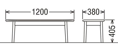 [幅1200]カリモク家具『ベンチ』CW6639 [1291]