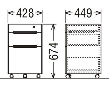 カリモク家具『ワゴン：クリアネル』SW8000 [1318] 収納 カリモク karimoku デスクワゴン 引出し オーク 幅 42.8cm 奥行 44.9cm 高さ 67.4cm 国産 木製 テレワーク 学習机 CLEARNEL キャビネット 袖机 サイドワゴン パソコンデスク ブラウン [mt920]