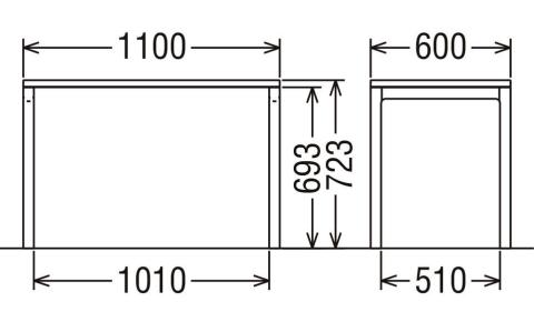 カリモク家具『デスクセット：クリアネルB』SW8032 SW8080 SW8092 SW8000 XT0611 [1321]