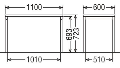 カリモク家具『デスクセット：クリアネルD』SW8032 SW8080 SW8092 XW3301 [1323]