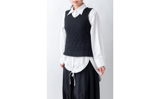 [1枚2役] ニット工場が作る着られるエコバッグ [0245]