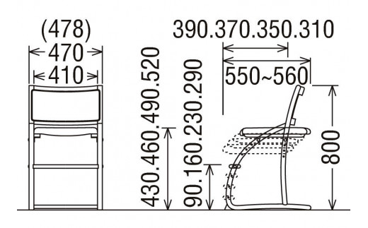 カリモク家具『学習デスクセット：ピュアナチュールF』SU3300(SS3320) AU0310 SU0367 XT2401 [1158]