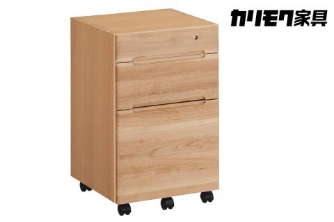 カリモク家具『ワゴン：クリアネル』SW8000 [1318] 収納 カリモク karimoku デスクワゴン 引出し オーク 幅 42.8cm 奥行 44.9cm 高さ 67.4cm 国産 木製 テレワーク 学習机 CLEARNEL キャビネット 袖机 サイドワゴン パソコンデスク ブラウン [mt920]