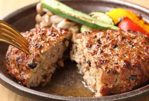 飛騨小坂ぶなしめじ入り  飛騨牛ハンバーグ（200g×3個）冷凍【72-2】