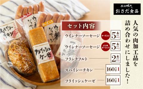 【飛騨 味職人】美味いもんバラエティセット ウインナー フランクフルト チキン 【57-10】