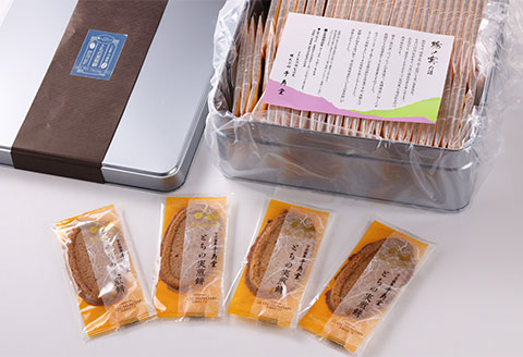 とちの実煎餅　ギフト缶　(とちせん60枚)　個包装【6-5】