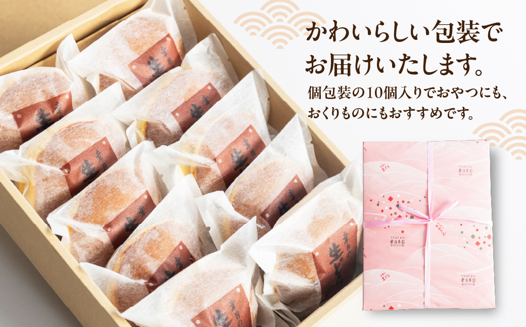 先行予約【2026年8月配送】（箱入り）幸月の生どら　10個（冷凍） どらやき 和菓子 生クリーム どら焼き【100-2【8】】 【2026年8月配送】（箱入り）生どら 10個