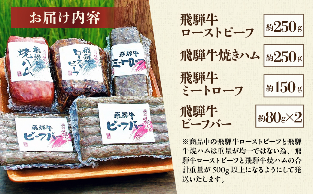 【飛騨 味職人】美味いもん飛騨牛尽くしセット  【57-9】