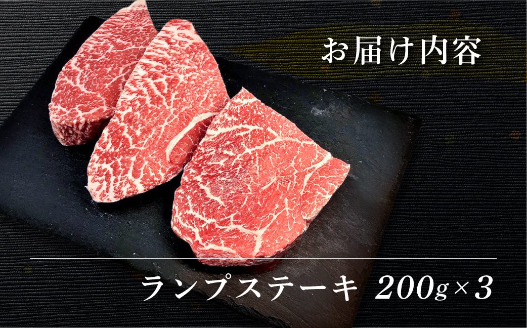 【冷凍】菊の井 飛騨牛ランプステーキ　200g×3  赤身 牛肉 国産 下呂温泉 【70-27】