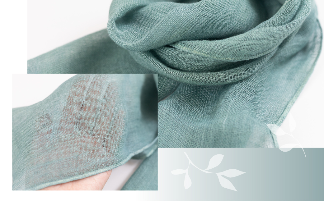 【イエローグリーン】【受注制作】草木染ヘンプストール【ギフト包装】ストール プレゼント ギフト 贈り物 こだわり 母の日 染物 シンプル ヘンプ【77-4【6】】 【イエローグリーン】 幅 約24-26cm × 長さ 約163-165cm × 房 約8cm