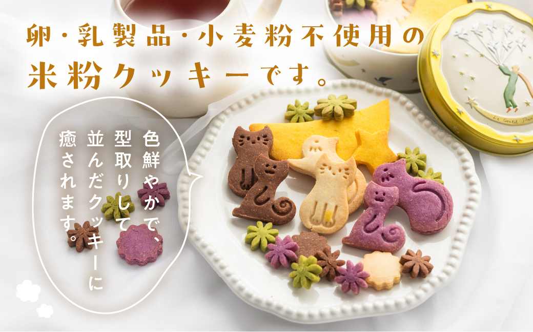 ビーガン 米粉クッキー缶 2缶セット（100g×2）【96-8】