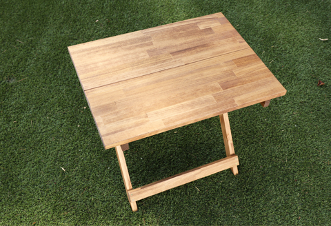 折りたたみテーブル（高さ46cm 幅60cm 奥行45cm）机 アウトドア 折り畳み 持ち運び キャンプ テーブル 木【62-15】