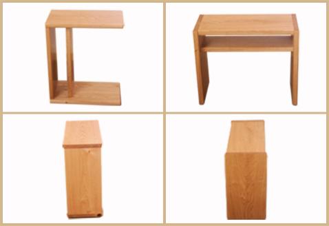 サイドテーブル 【縦置き・横置き可能】高さ540mm(54cm）【国産クリ使用・オイル仕上げ】木製 手作り 机 収納 インテリア シンプル ナチュラル リビング 寝室 ベッドサイド【大鹿野工房】【89-3】 サイドテーブル 【縦置き・横置き可能】