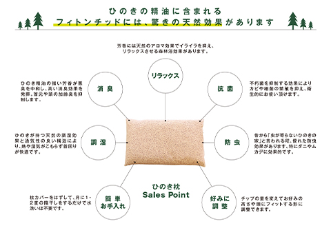 ひのきが香る「ひのき枕 BOXセット」(ヒノキオイル5ml、枕カバー付)【高級 東濃ひのき100%使用】  【飛騨フォレスト】【43-2】